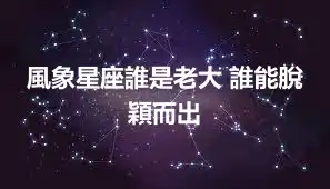 風象星座誰是老大 誰能脫穎而出