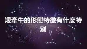 矮牽牛的形態特徵有什麼特別