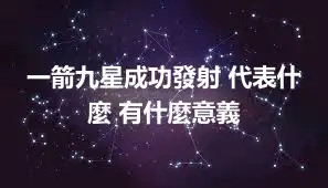 一箭九星成功發射 代表什麼 有什麼意義