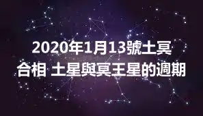 2020年1月13號土冥合相 土星與冥王星的週期