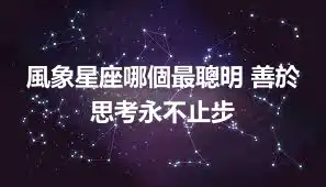 風象星座哪個最聰明 善於思考永不止步