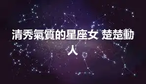 清秀氣質的星座女 楚楚動人