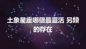土象星座哪個最靈活 另類的存在