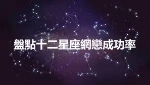 盤點十二星座網戀成功率