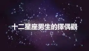 十二星座男生的擇偶觀