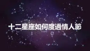十二星座如何度過情人節