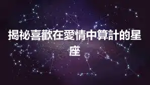 揭祕喜歡在愛情中算計的星座