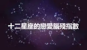 十二星座的戀愛腦殘指數