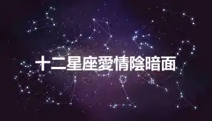 十二星座愛情陰暗面