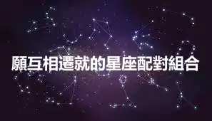 願互相遷就的星座配對組合