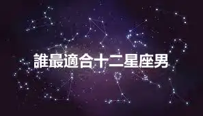 誰最適合十二星座男