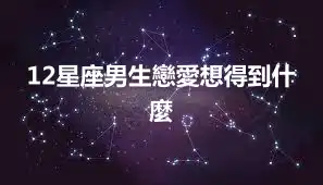 12星座男生戀愛想得到什麼