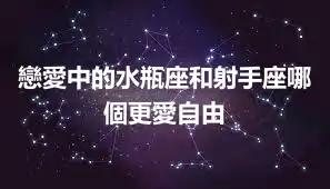 戀愛中的水瓶座和射手座哪個更愛自由