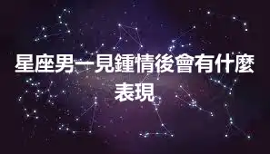 星座男一見鍾情後會有什麼表現