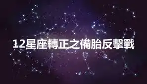 12星座轉正之備胎反擊戰