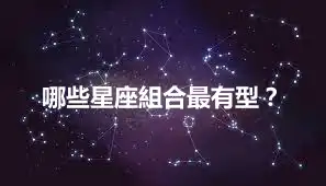 哪些星座組合最有型？